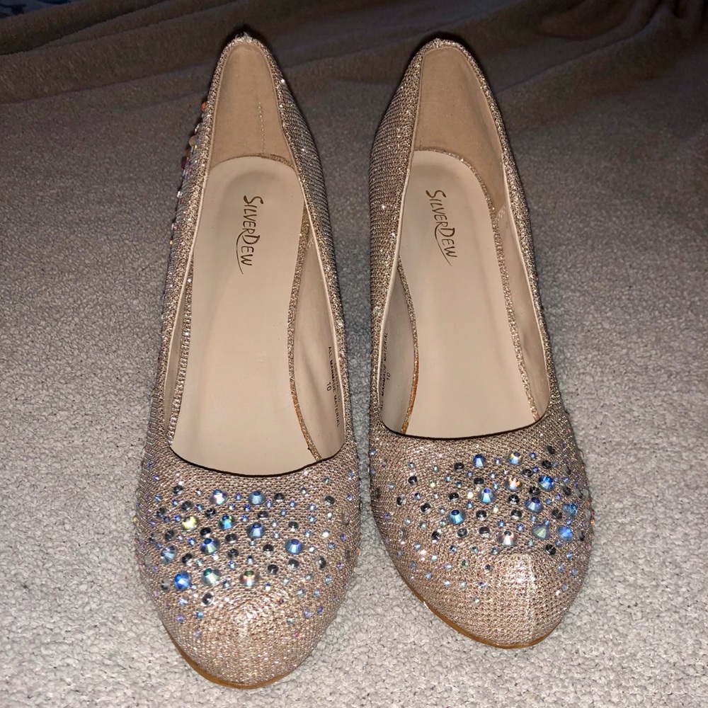 Silver Dew sparkly dress shoe